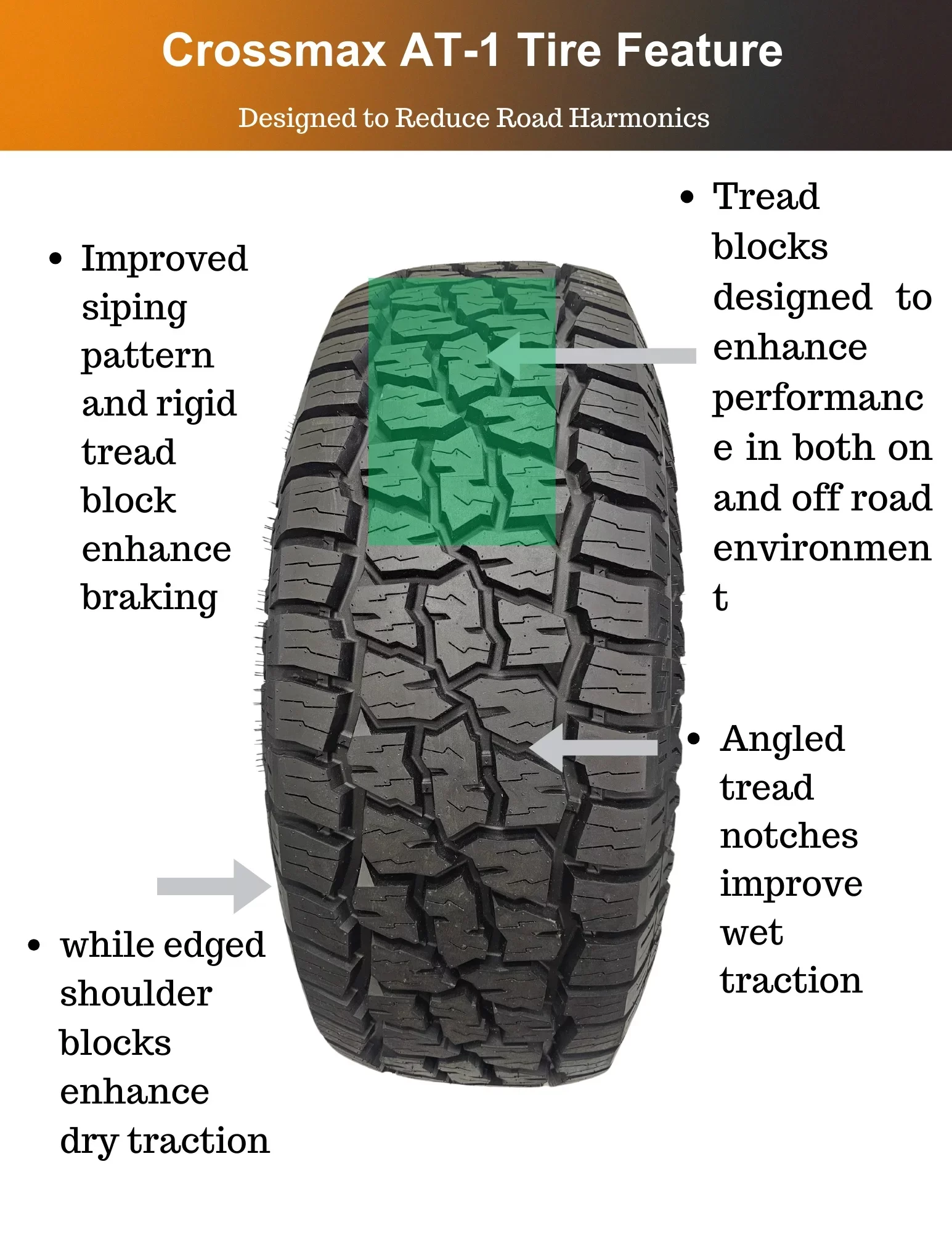 Crossmax AT-1 All Terrain LT26570R17 121118S E Light Truck Tire_06 Crossmax AT 1 All Terrain LT26570R17 121118S E Light Truck Tire 06