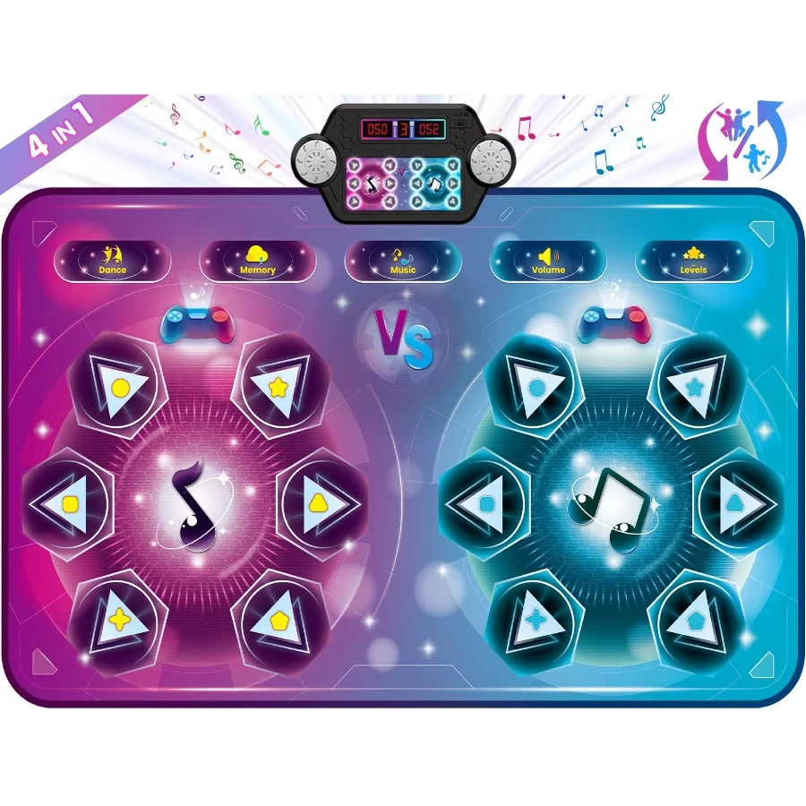 Dance Mat Toy Gift for Kids ages 3-12, Dancing Music Playmat with 12 Key, Large Size (5938 in), Doub - 08 Dance Mat Toy Gift for Kids ages 3 12 Dancing Music Playmat with 12 Key Large Size 5938 in Doub 08