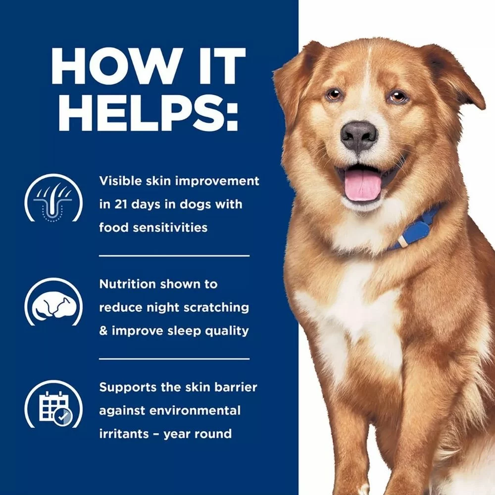 Derm Complete Adult Dry Dog Food – Skin and Food Sensitivities Formula for Itch Relief and Immune Support (4) Derm Complete Adult Dry Dog Food – Skin and Food Sensitivities Formula for Itch Relief and Immune Support 4
