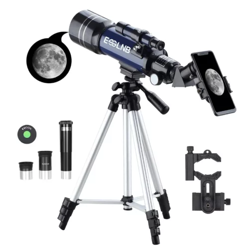 ESSLNB Telescope for Adults 70mm Aperture Refractor Telescopes 15X 180X for Astronomy Beginners 08