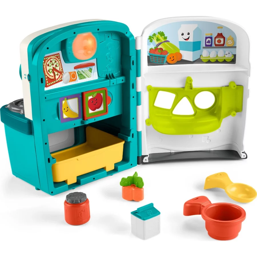 Fisher-Price Baby & Toddler Toy Laugh & Learn Learning Kitchen Playset with Music Lights & 5 Play Pi - 06 Fisher Price Baby Toddler Toy Laugh Learn Learning Kitchen Playset with Music Lights 5 Play Pi 06