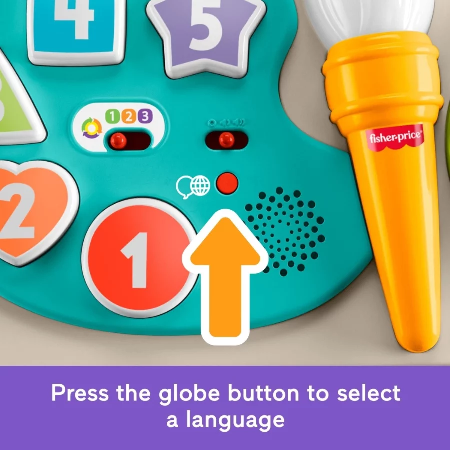 Fisher-Price Baby & Toddler Toy – Laugh & Learn 4-in-1 Educational Activity Table with Music, Art Easel & Lights, 6+ Months (6) Fisher Price Baby Toddler Toy – Laugh Learn 4 in 1 Educational Activity Table with Music Art Easel Lights 6 Months 6