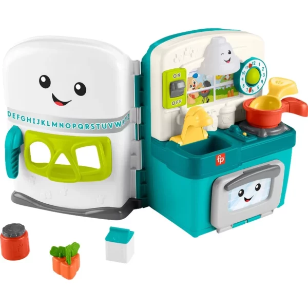 Fisher-Price Learning Kitchen Playset – Laugh & Learn Interactive Toy for Toddlers with Songs, Sounds & Pretend Play Fun