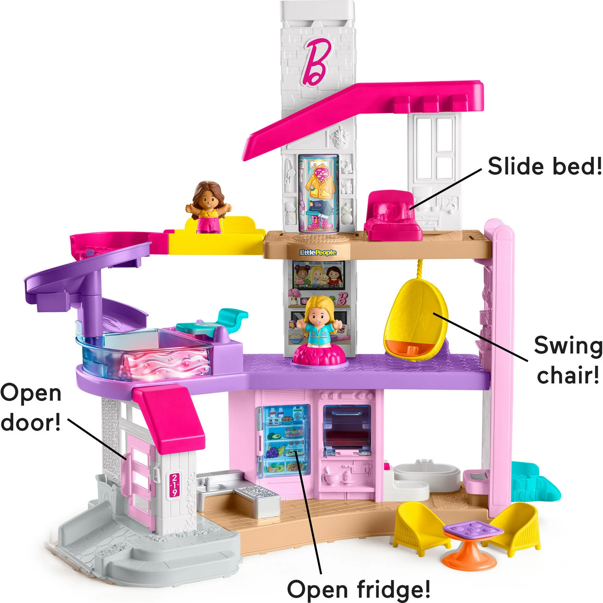 Fisher-Price Little People Barbie DreamHouse (4) Fisher Price Little People Barbie DreamHouse 4