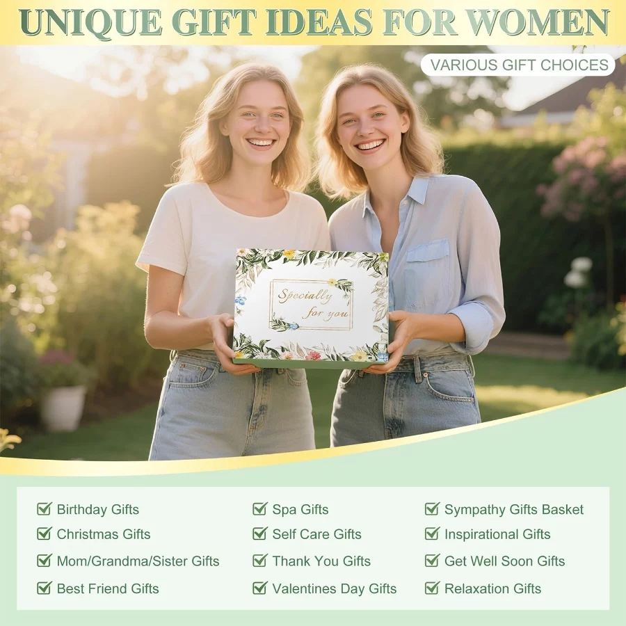 Gift Baskets for Women, 11 PCS Unique Birthday Gifts for Women, Self Care Gift Baskets, Thank You, G - 03 Gift Baskets for Women 11 PCS Unique Birthday Gifts for Women Self Care Gift Baskets Thank You G 03