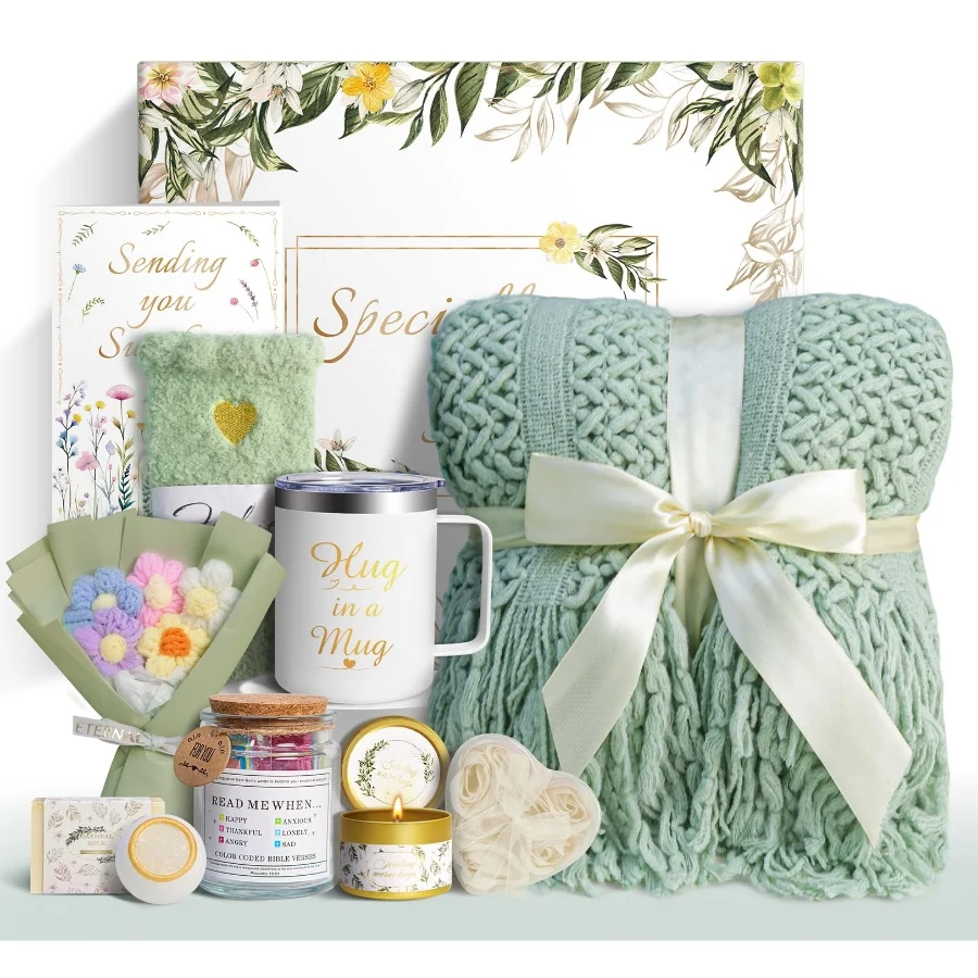 Gift Baskets for Women, 11 PCS Unique Birthday Gifts for Women, Self Care Gift Baskets, Thank You, G - 07 Gift Baskets for Women 11 PCS Unique Birthday Gifts for Women Self Care Gift Baskets Thank You G 07