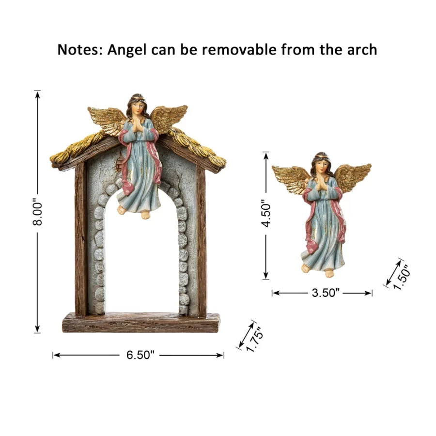 Glitzhome 11Pcs Resin Nativity Figurines Set Christmas Nativity Set Tabletop Scenes Decor, Christian - 06 Glitzhome 11Pcs Resin Nativity Figurines Set Christmas Nativity Set Tabletop Scenes Decor Christian 06