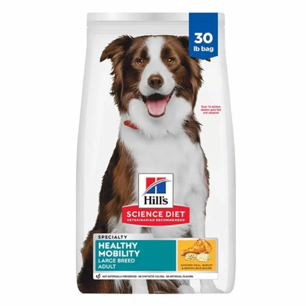 Healthy Mobility Large Breed Adult Dry Dog Food – Chicken Meal, Rice and Barley Recipe for Joint Care and Flexibility