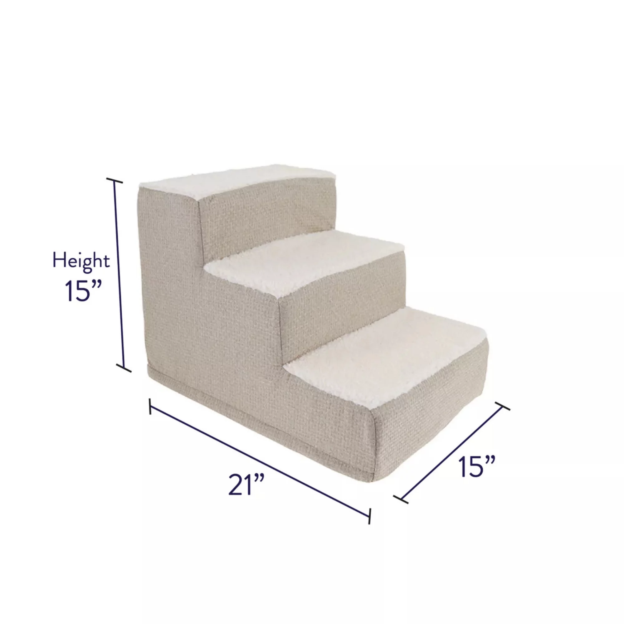 Indoor Foam Pet Steps – Soft Portable Dog & Cat Stairs for Beds & Couches (2) Indoor Foam Pet Steps – Soft Portable Dog Cat Stairs for Beds Couches 2