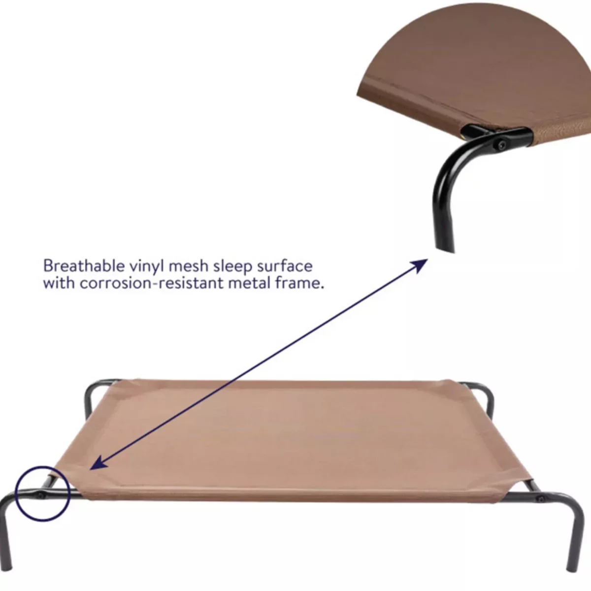 Indoor Outdoor Elevated Dog Bed – Durable Raised Pet Cot for Comfort 3