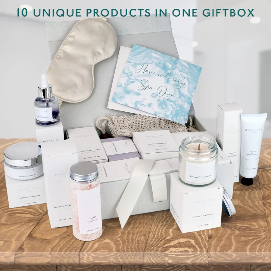 Jasmyn & Greene Luxury Spa Gift Basket for Women - 10 Relaxing Spa Birthday Gifts for Women with Lav - 02 Jasmyn Greene Luxury Spa Gift Basket for Women 10 Relaxing Spa Birthday Gifts for Women with Lav 02