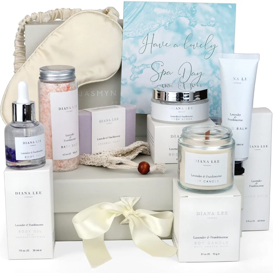 Jasmyn & Greene Luxury Spa Gift Basket for Women - 10 Relaxing Spa Birthday Gifts for Women with Lav - 07 Jasmyn Greene Luxury Spa Gift Basket for Women 10 Relaxing Spa Birthday Gifts for Women with Lav 07
