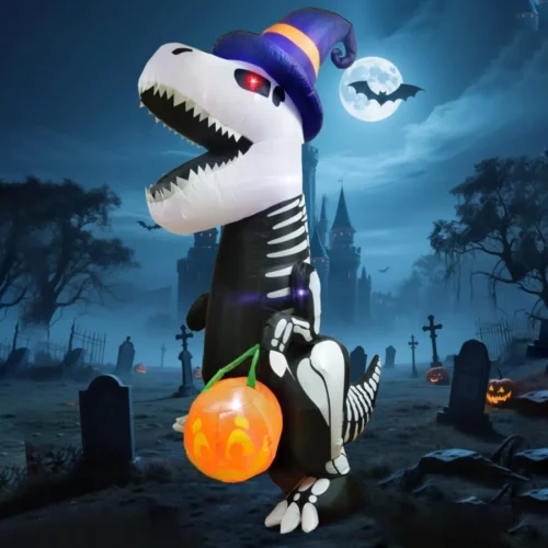 Joiedomi 8 FT Halloween Inflatables Outdoor Decorations Halloween Blow Ups for Yard Inflatable Ske 07