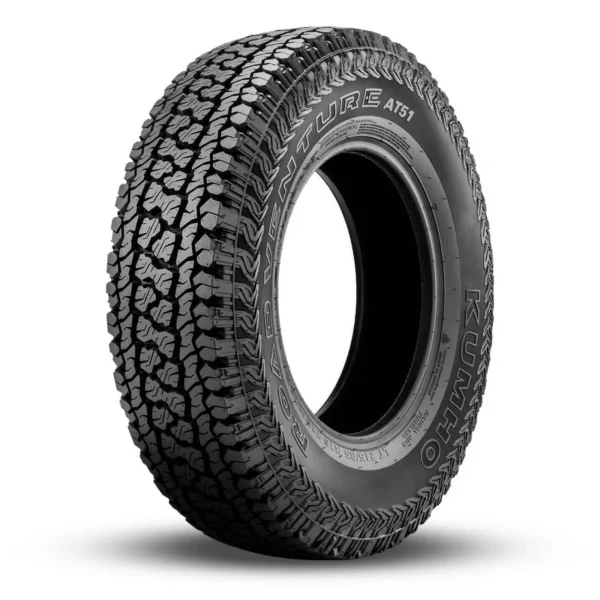 Kumho Road Venture AT51 All Terrain 265/70R16 112T Tire, Durable Off-Road Light Truck Tire for Tacoma TRD Pro & Tundra SR5