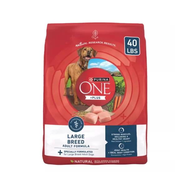 Large Breed Adult Dog Dry Food with Chicken – Natural Formula 40 LB