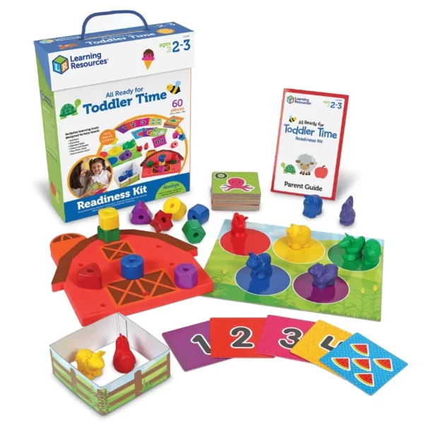 Learning Resources All Ready for Toddler Time Activity Set, Preschool Activities & Early Learning Toy Kit for Toddlers Ages 2-4