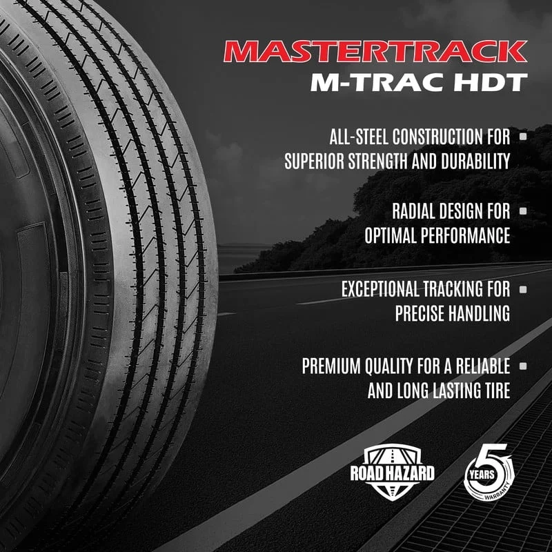 Mastertrack M-TRAC HDT ST23585R16 132128L 14PR 132L Load G Radial Trailer Tire - ST 2358516 23585R16 (Tire Only)_05 Mastertrack M TRAC HDT ST23585R16 132128L 14PR 132L Load G Radial Trailer Tire ST 2358516 23585R16 Tire Only 05