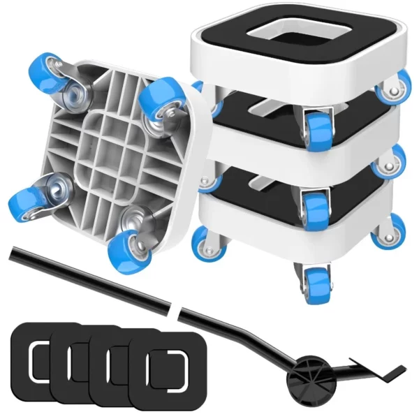 Heavy Duty Furniture Mover Tool Set, 360° Rotating Wheel Dolly for Moving Sofa, Bed & Cabinet, Load Capacity Up to 750lbs