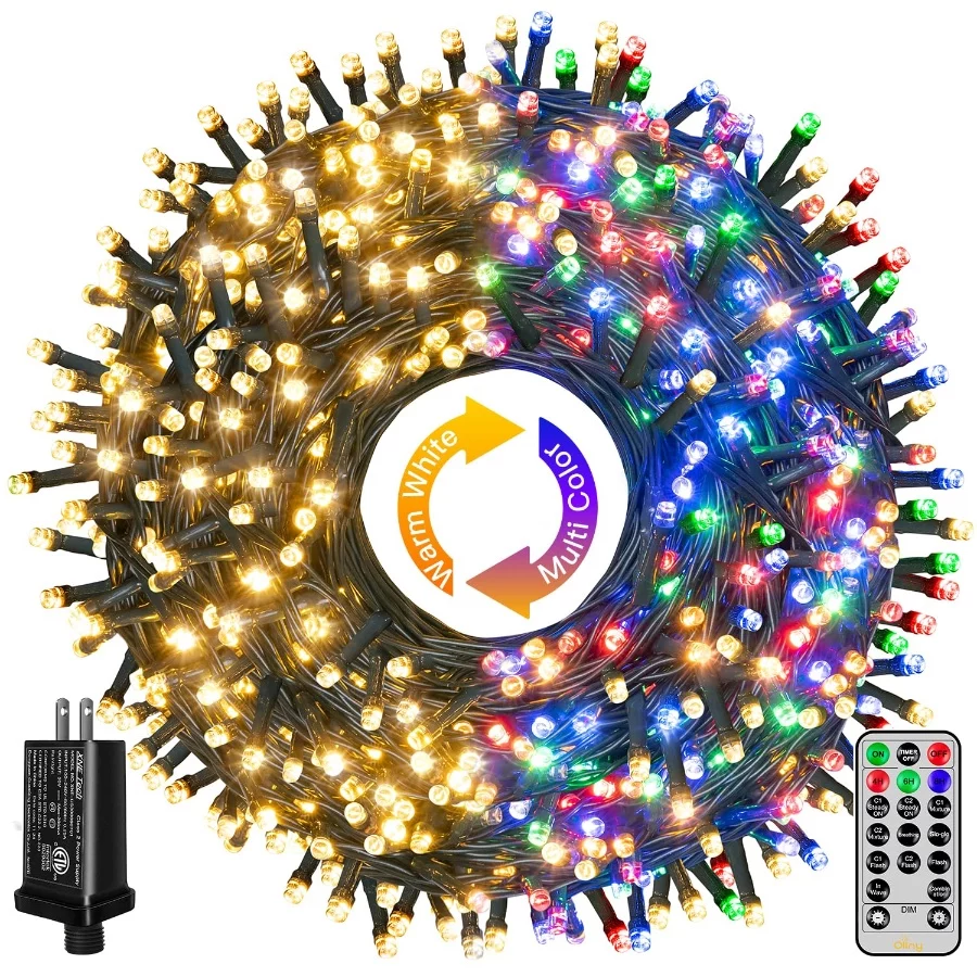 Ollny Christmas Lights, 210FT 640LED Color Changing Christmas Tree Lights with 11 Modes Remote Contr - 03 Ollny Christmas Lights 210FT 640LED Color Changing Christmas Tree Lights with 11 Modes Remote Contr 03