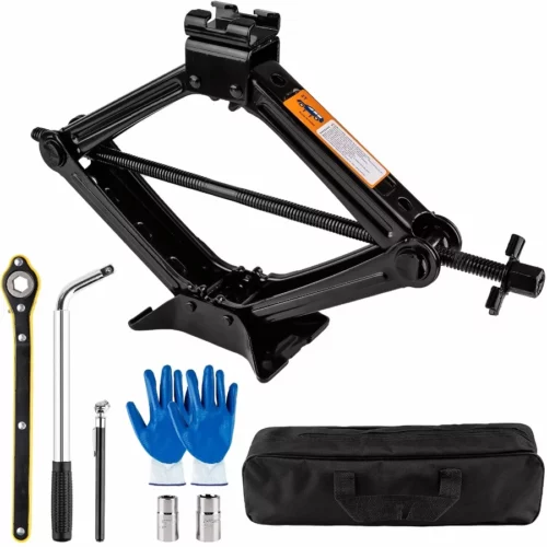 Portable Car Jack Kit 2 Ton 4409 lbs Scissor Jack for Car Upgrade Emergency Spare Tire Changing 01