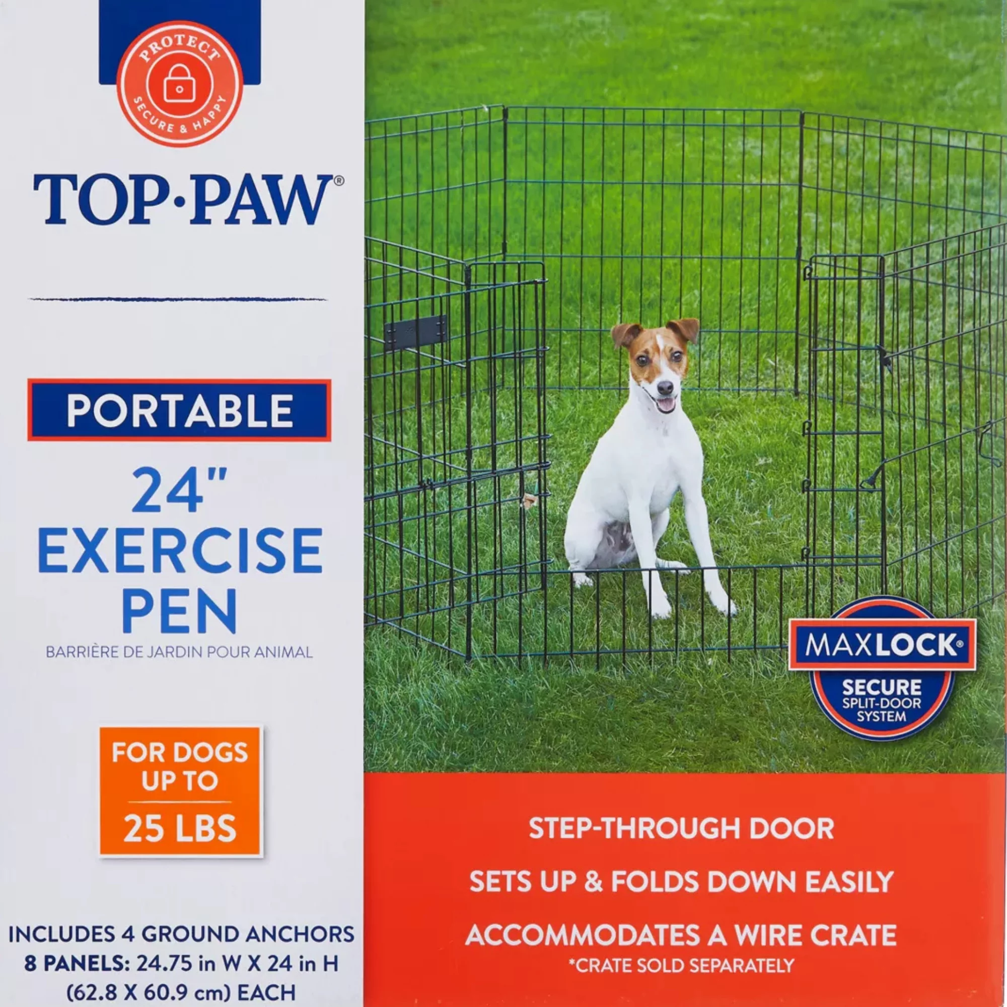 Portable Metal Exercise Pen for Dogs – Indoor & Outdoor Pet Playpen (4) Portable Metal Exercise Pen for Dogs – Indoor Outdoor Pet Playpen 4
