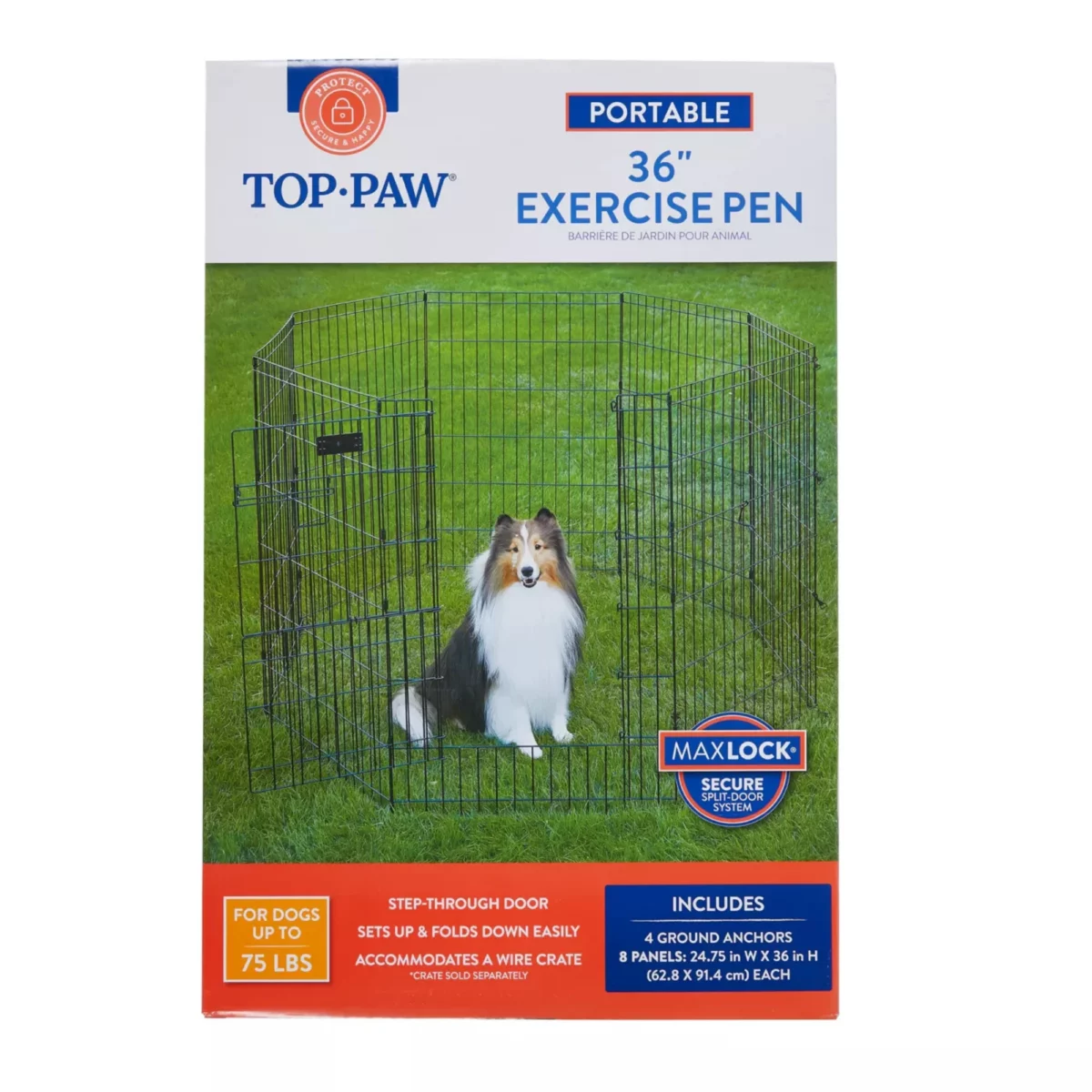 Portable Metal Exercise Pen for Dogs – Indoor Outdoor Pet Playpen 7