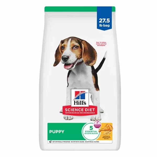 Puppy Dry Dog Food – Chicken and Brown Rice Recipe for Healthy Growth and Immune Support