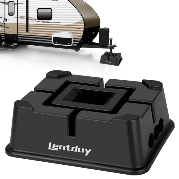 Heavy Duty RV Stabilizer Jack Block, 1 Pack Trailer Jack Support 15,000lbs for Any Tongue Jack, Post, Foot, or Camper Stabilizer