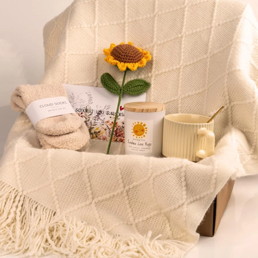 Sending Sunshine Sunflower, Thinking of You Care Package Unique Gift Baskets for Women, Best Friend - 02 Sending Sunshine Sunflower Thinking of You Care Package Unique Gift Baskets for Women Best Friend 02