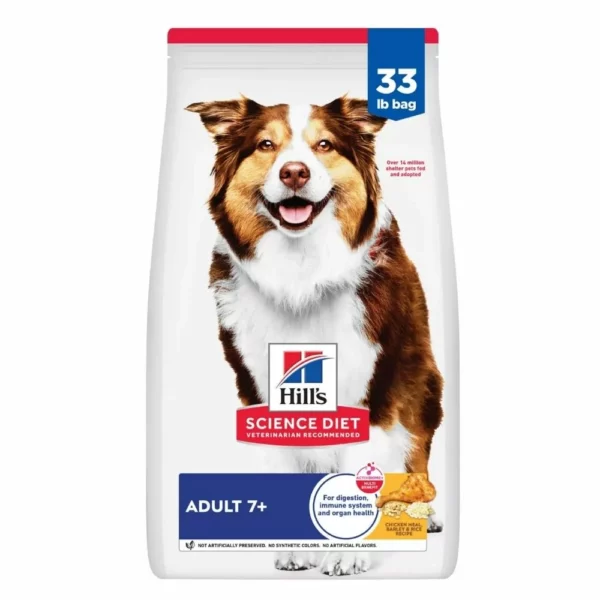 Senior 7 Plus Dry Dog Food – Chicken, Barley and Brown Rice Recipe for Healthy Aging and Strong Joints