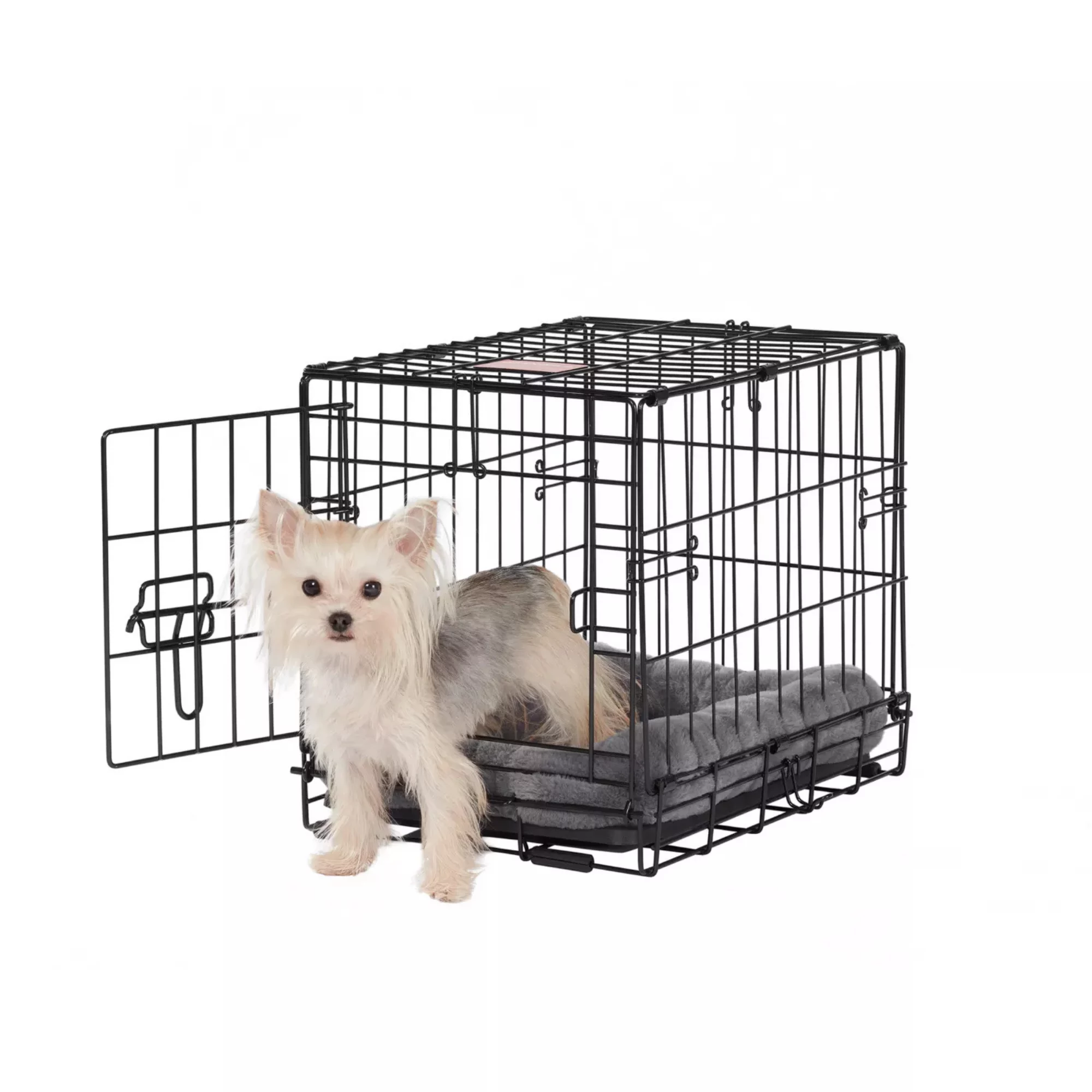 Single Door Folding Wire Dog Crate – Portable Metal Kennel with Secure Latch (2) Single Door Folding Wire Dog Crate – Portable Metal Kennel with Secure Latch 2