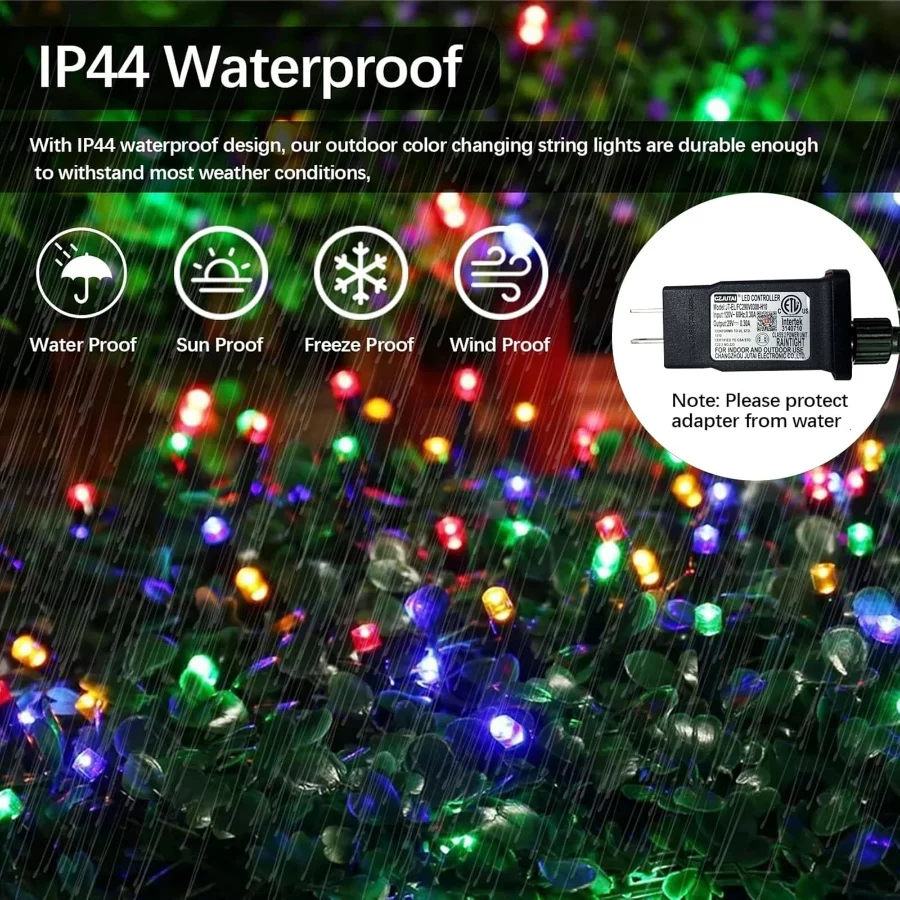 Smart Christmas String Lights - 131FT 400 RGB LEDs WiFi Christmas Lights with App Controlled Multi-C - 05 Smart Christmas String Lights 131FT 400 RGB LEDs WiFi Christmas Lights with App Controlled Multi C 05