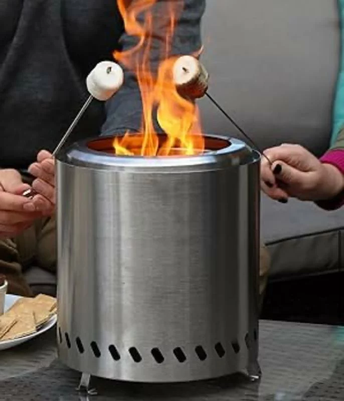 Click to view full screen Sunnydaze Tabletop Smokeless Fire Pit – 8.5 in with Bag and Poker Included photo review