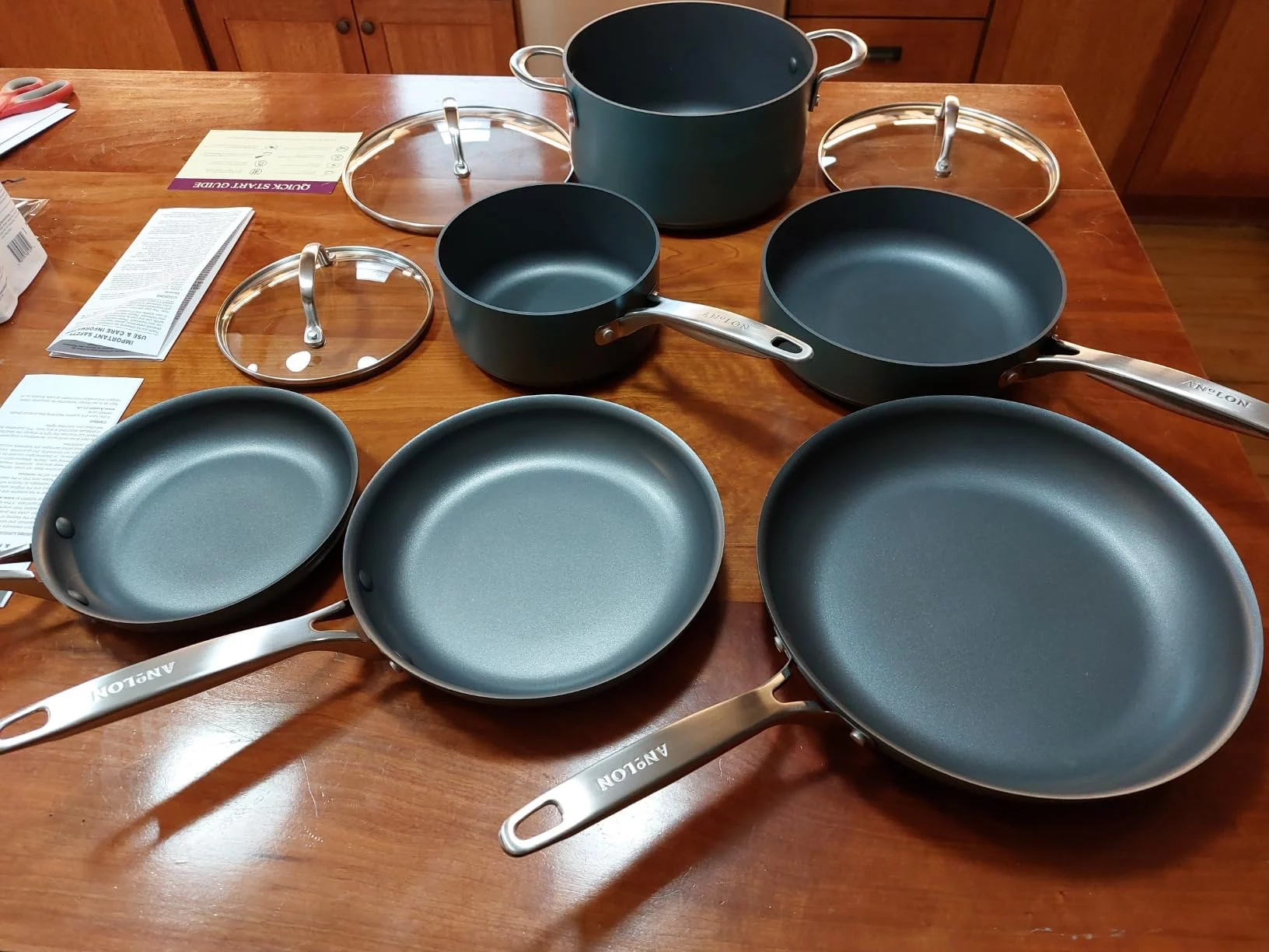 Achieve 3-Quart Hard-Anodized Nonstick Sauté Pan with Lid – Durable Skillet for Versatile Cooking photo review