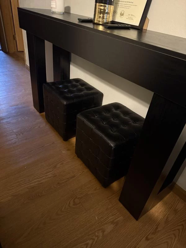 Siskal 2-Piece Modern Cube Ottoman Set – Upholstered Storage Footstools for Living Room or Bedroom Decor photo review