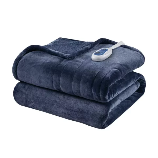 Oversized Reversible Microlight to Berber Electric Heated Throw Blanket – Ultra Soft, Warm, and Adjustable for Cozy Comfort