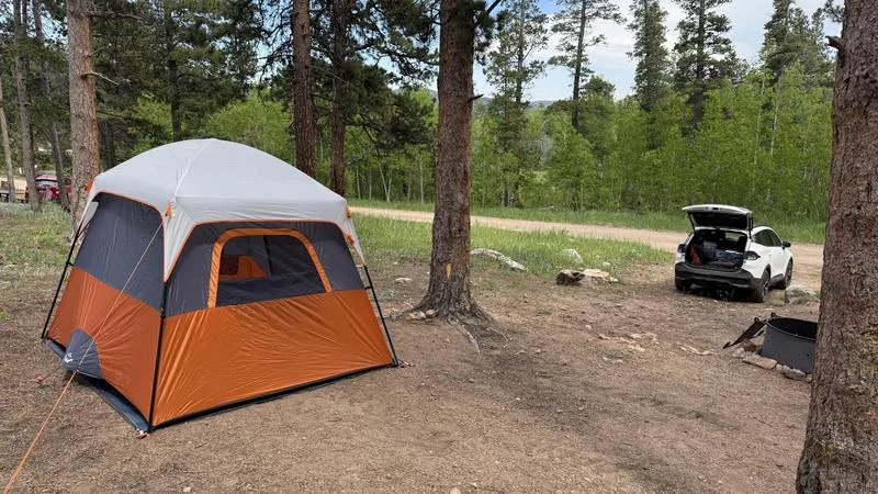 Click to view full screen CORE 4-Person Straight-Wall Cabin Tent – Spacious, Durable & Easy to Set Up photo review