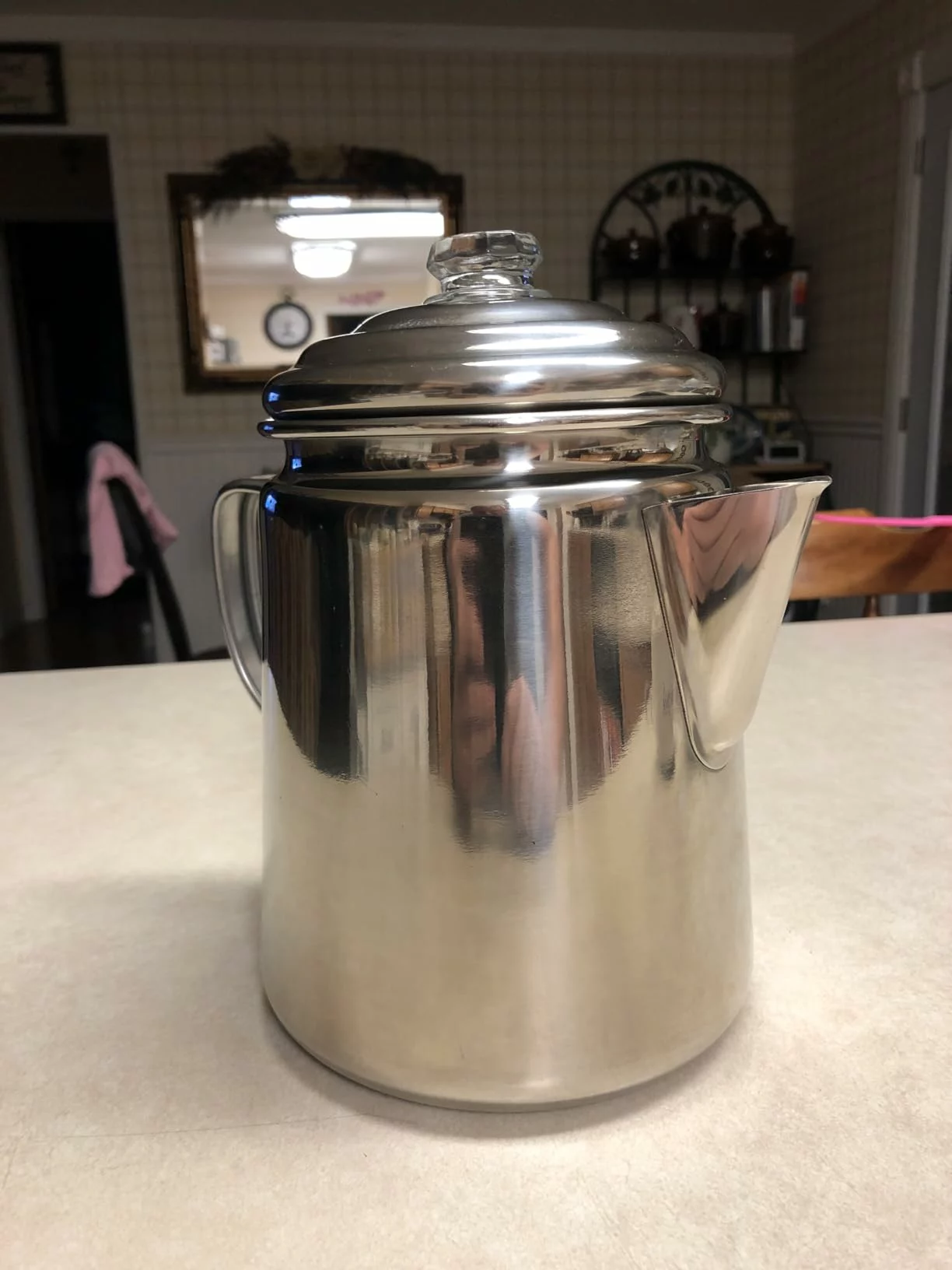 Click to view full screen 12-Cup Stainless Steel Stovetop Coffee Percolator photo review