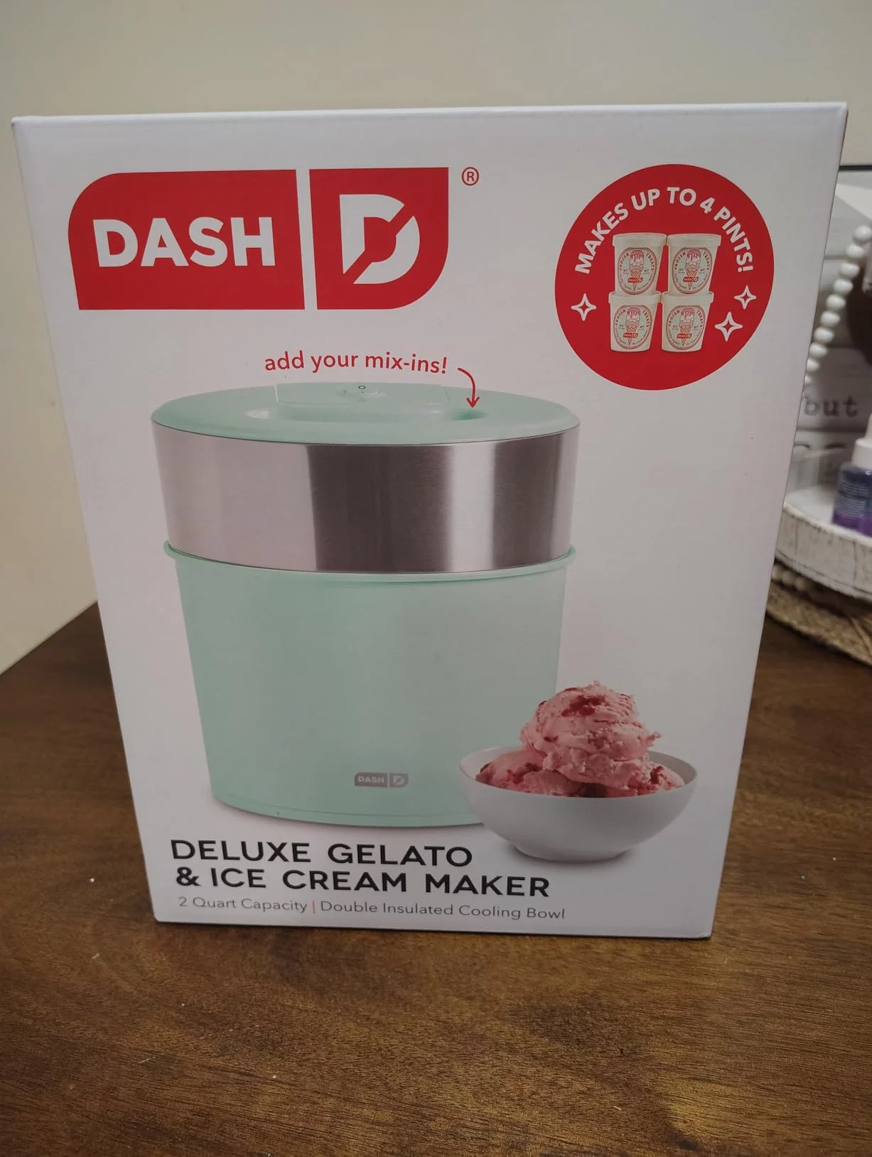 Deluxe 2-Quart Gelato and Ice Cream Maker – Automatic Frozen Dessert Machine for Home Use photo review