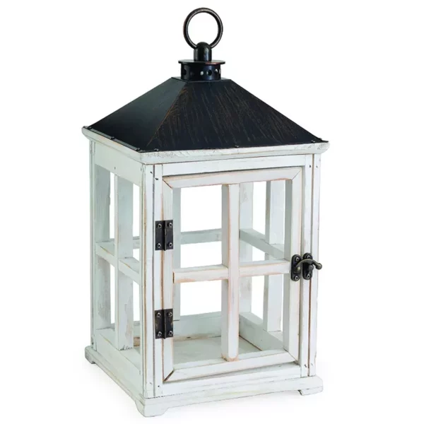 Candle Warmers Etc. Distressed Lantern Candle Warmer – Rustic Table Décor for Home or Office