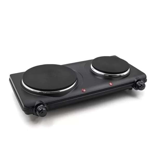 Elite Cuisine Electric Double Burner Hot Plate – Durable, Compact & Easy to Clean