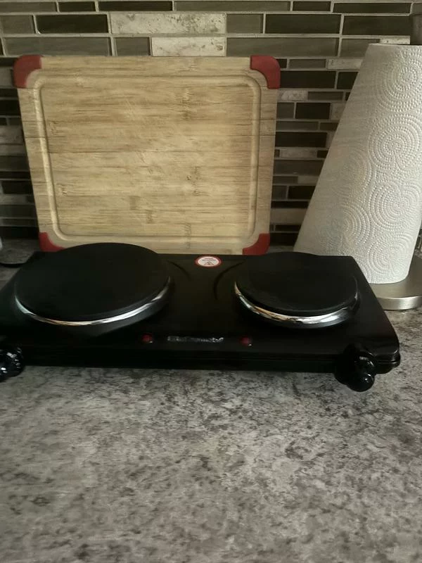 Elite Cuisine Electric Double Burner Hot Plate – Durable, Compact & Easy to Clean photo review