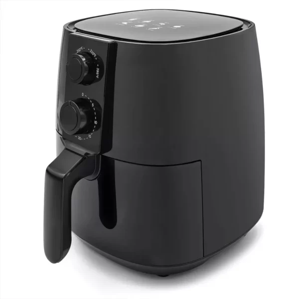 Elite Cuisine 4-Qt Air Fryer – Adjustable Time and Temperature for Easy Cooking