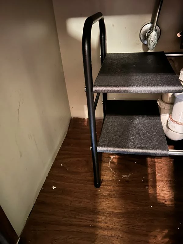 2-Tier Adjustable Under Sink Organizer – Expandable Storage Shelf for Kitchen or Bathroom photo review