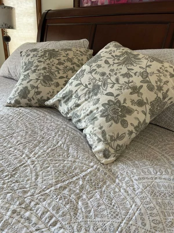 2-Pack Cotton Slub Decorative Throw Pillows – Soft Textured Cushion Set for Sofa, Bed, or Living Room Décor photo review