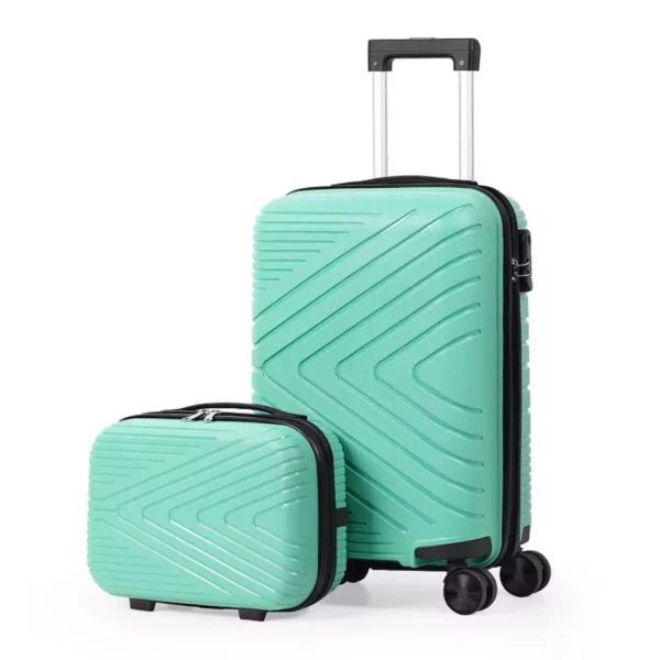 Arrow 2-Piece Carry-On Hardside Spinner Luggage Set – Sleek Twin Trolley with 360° Spinner Wheels