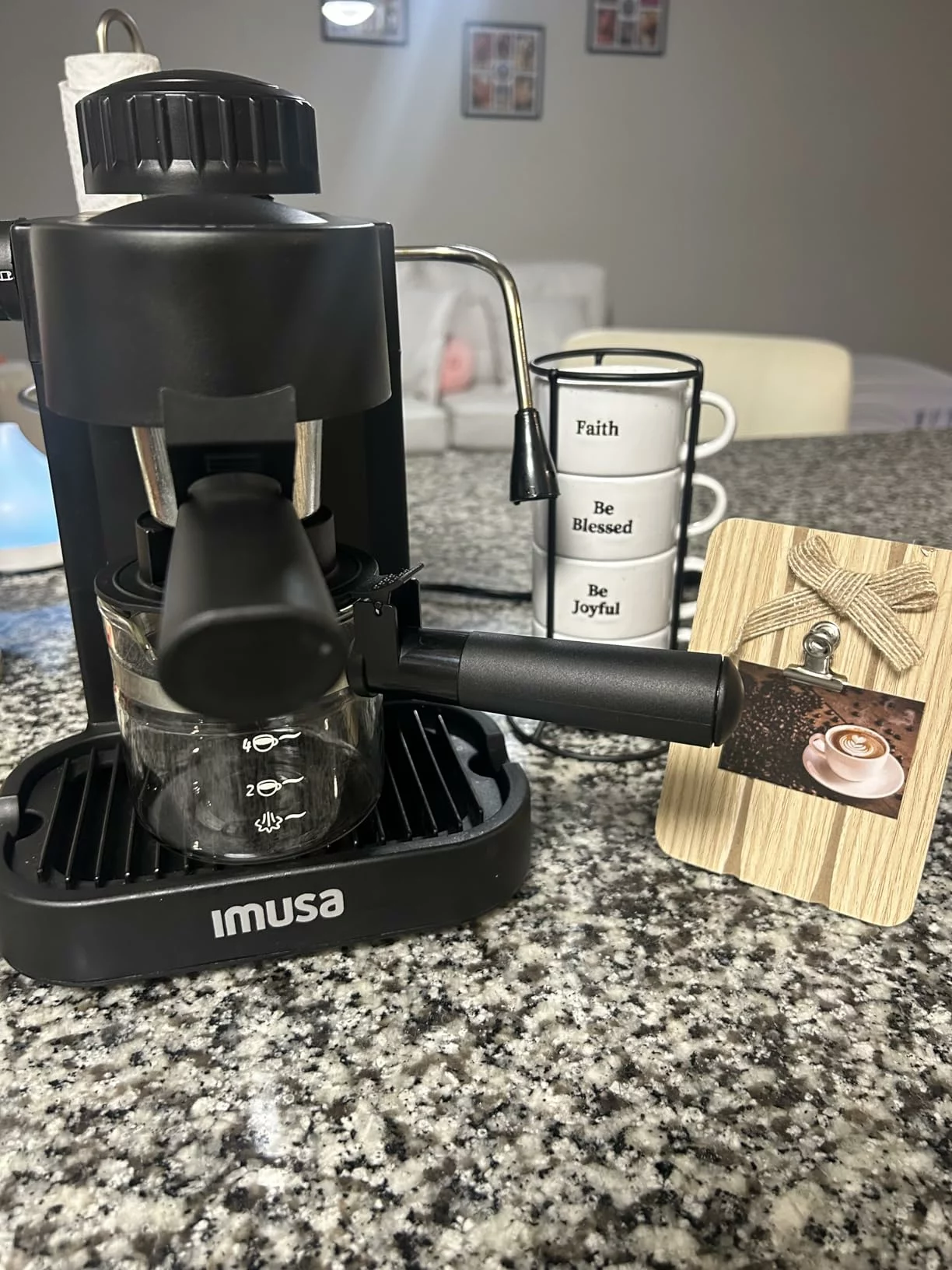 4-Cup Espresso & Cappuccino Maker – Compact Stovetop Coffee Machine for Kitchen, Home Baristaolecule photo review