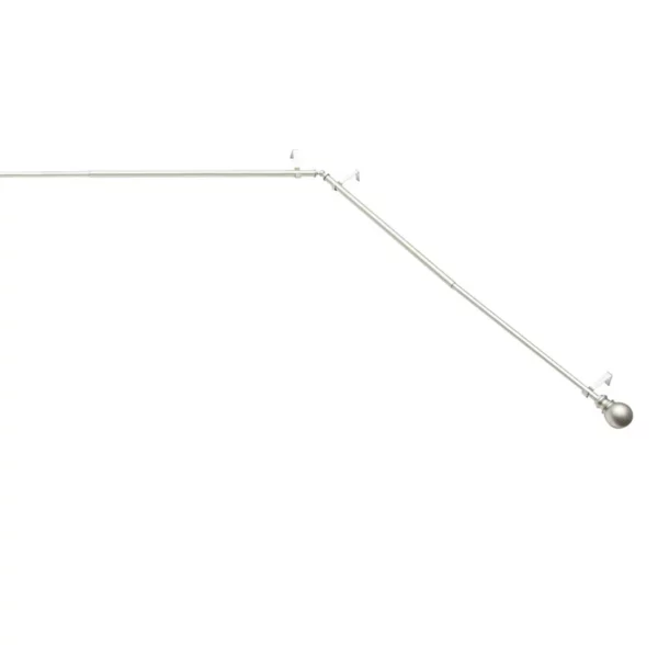 Decorative Bay Window Curtain Rod – Elegant Adjustable Design for Corner Windows