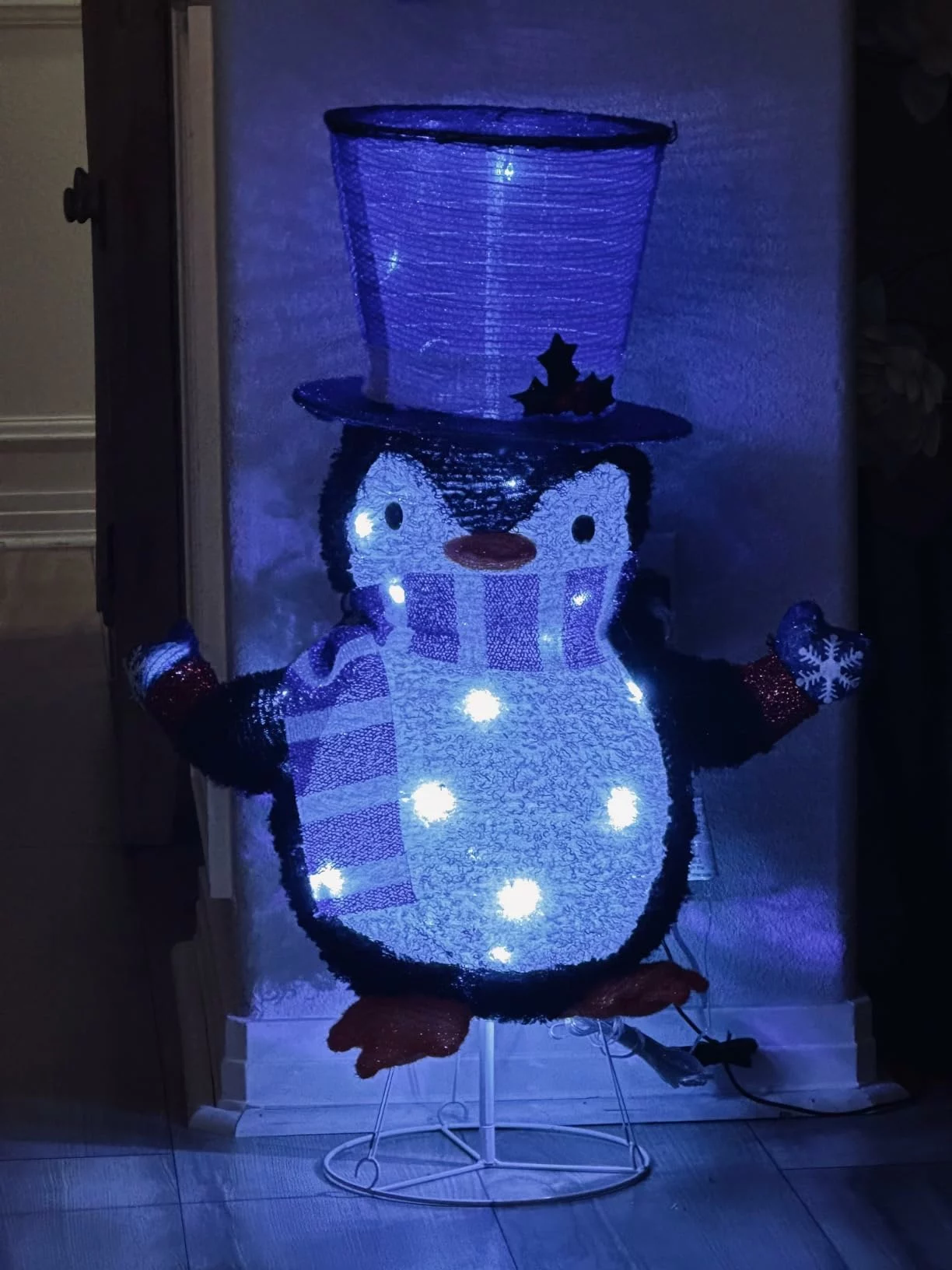 LuxenHome Gray and White Penguin – Lighted LED Holiday Decoration for Indoor/Outdoor Display photo review