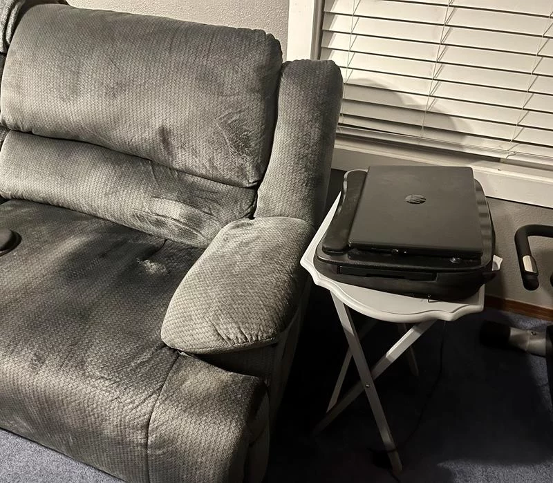 2-Piece Folding TV Tray Table Set for Snacking & Laptops photo review